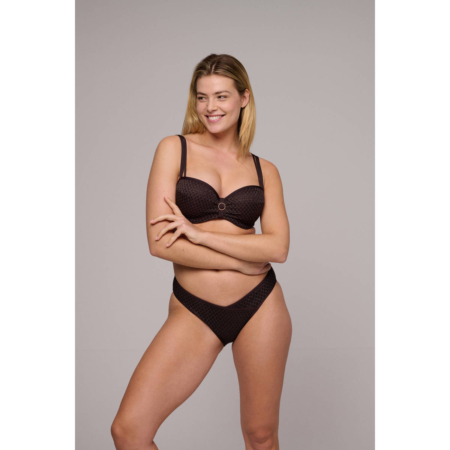 Marie Jo voorgevormde beugel bikinitop Tomar bruin
