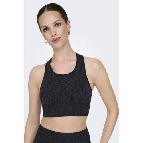 ONLY PLAY sporttop ONPDAISY-2-BETTY zwart/donkergrijs afbeelding