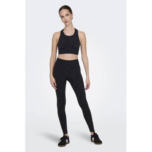 ONLY PLAY sportlegging ONPBETTY zwart/donkergrijs afbeelding