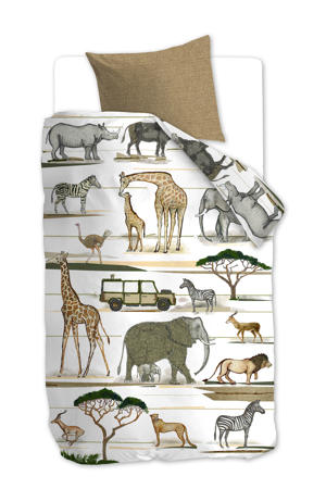 kids katoenen dekbedovertrek 1-persoons (140x220 cm)
