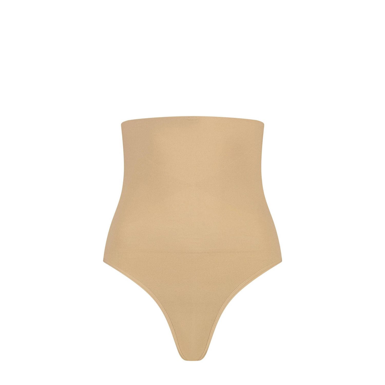 NIKKIE medium corrigerende high waist string lichtbeige