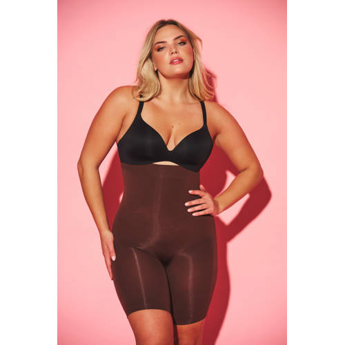 NIKKIE high waist medium corrigerende short bruin afbeelding