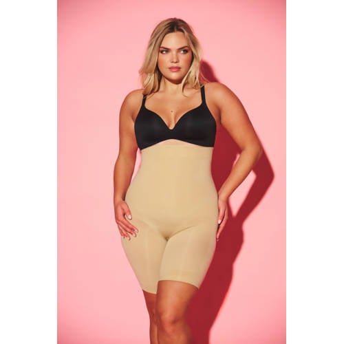NIKKIE high waist medium corrigerende short lichtbeige afbeelding