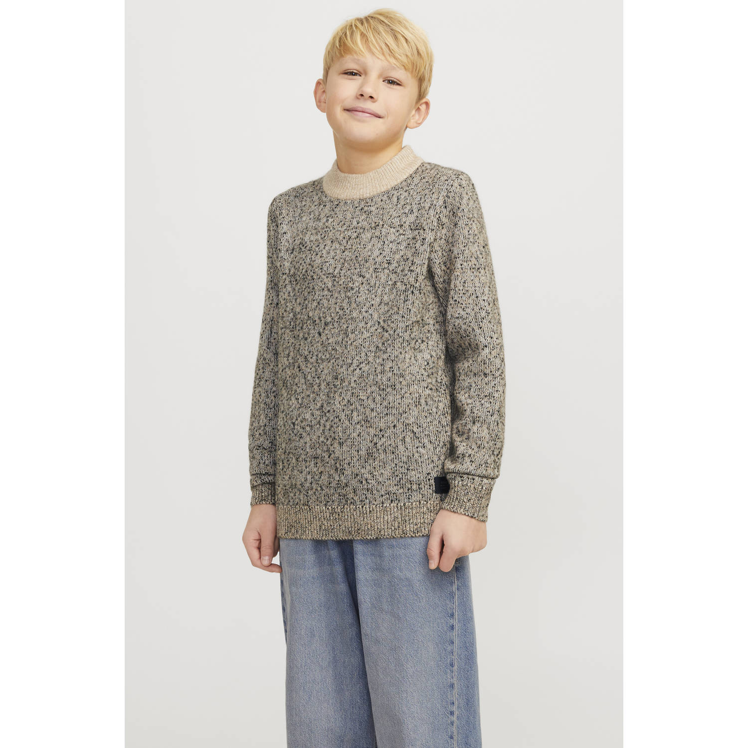 JACK & JONES JUNIOR gebreide trui blauw