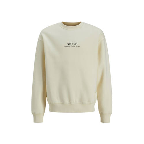 JACK & JONES JUNIOR sweater JORBROOKLYN met backprint ecru afbeelding