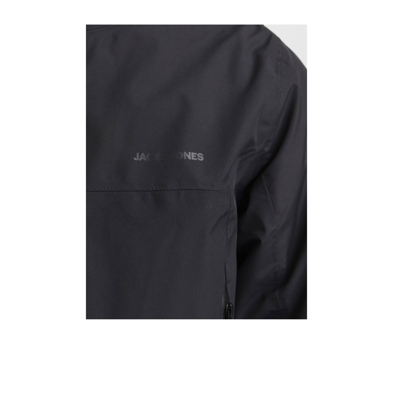 JACK & JONES JUNIOR gewatteerde winterjas JCOSUMMIT zwart