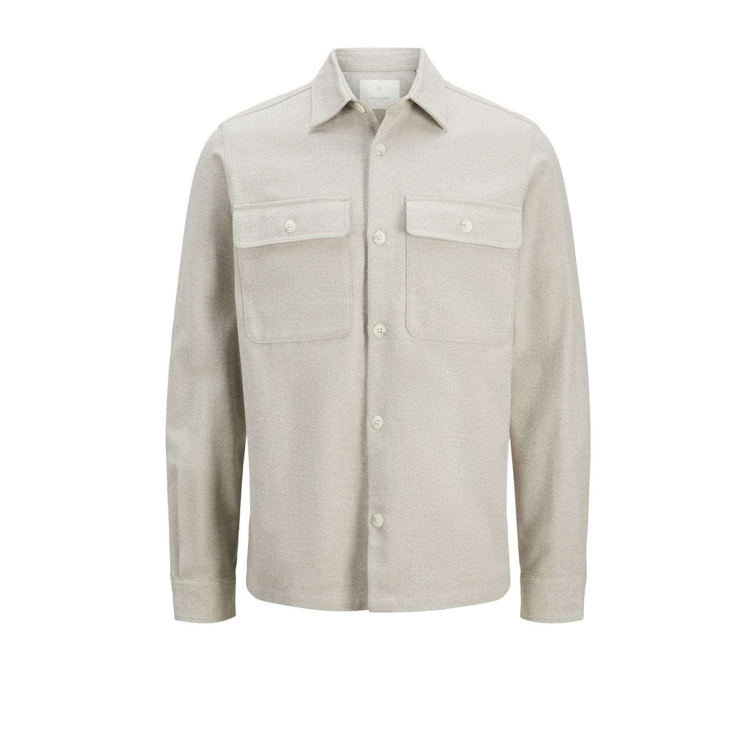 JACK & JONES JUNIOR overshirt JPRRAYMOND lichtzand melange