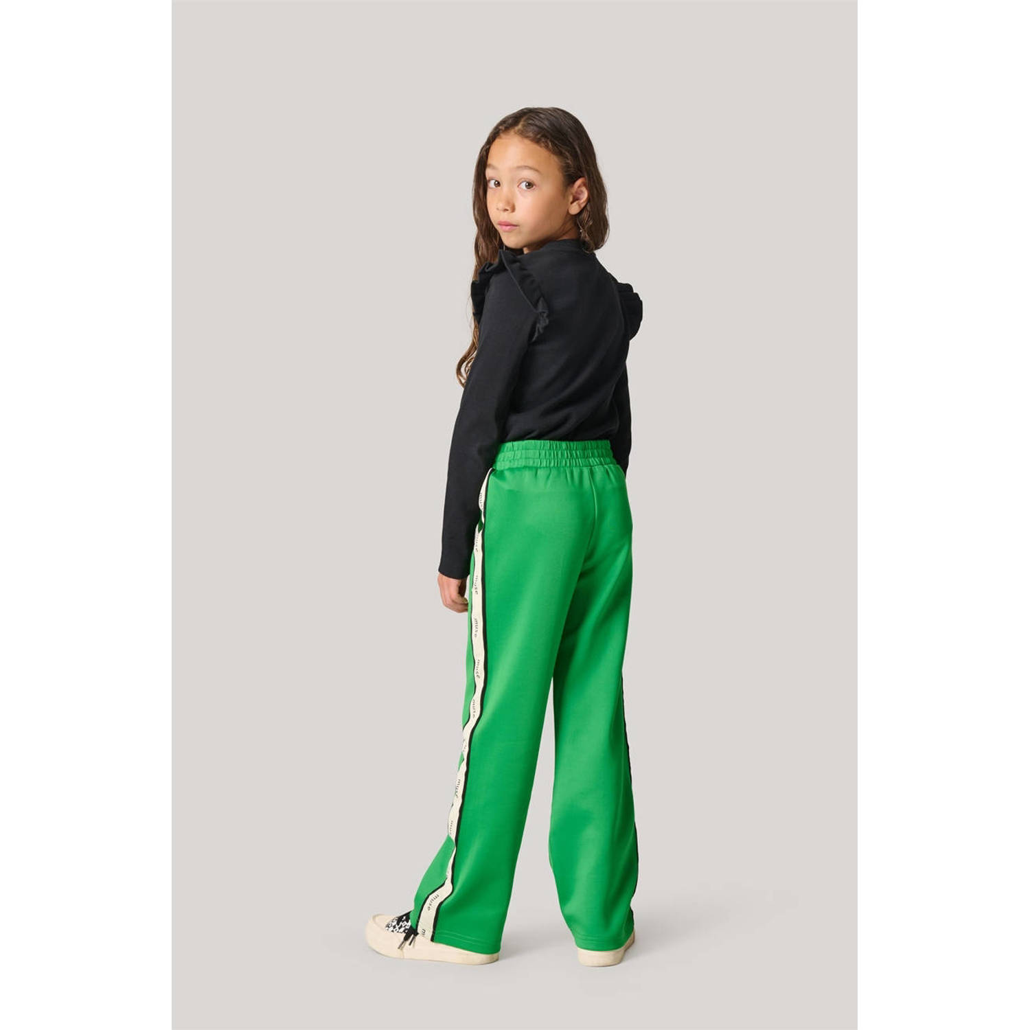 Shoeby straight fit broek groen