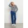 &Co Woman straight fit broek PATRICE TRAVEL blauw