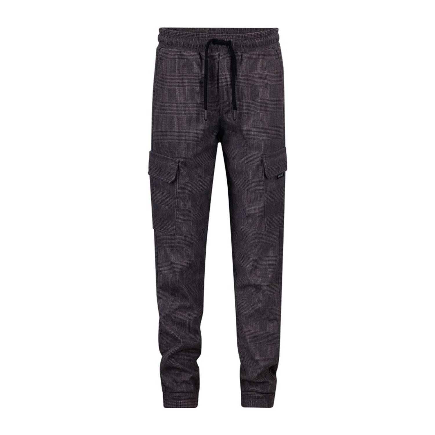 Retour Jeans tapered cargo broek grijs