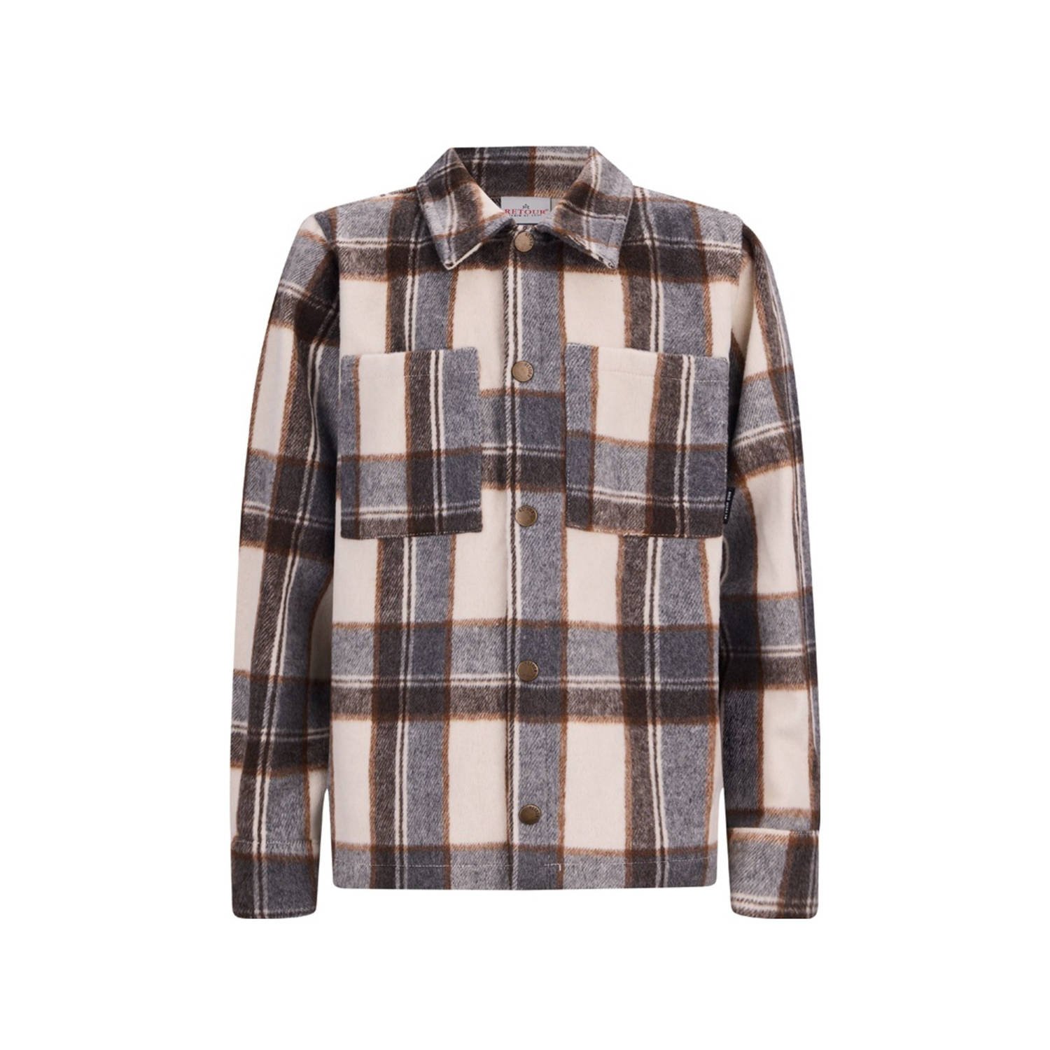 Retour Jeans overshirt bruin beige