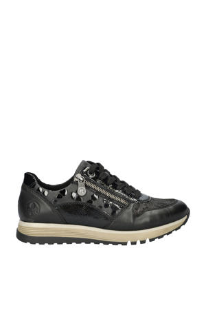 leren sneakers zwart
