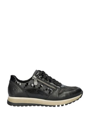 leren sneakers zwart