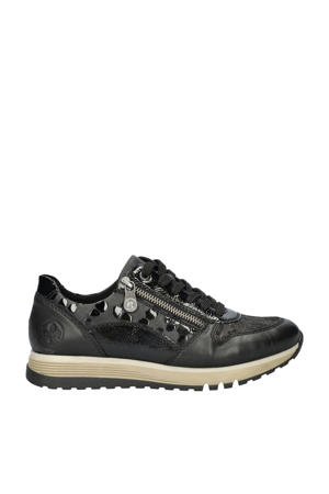 leren sneakers zwart