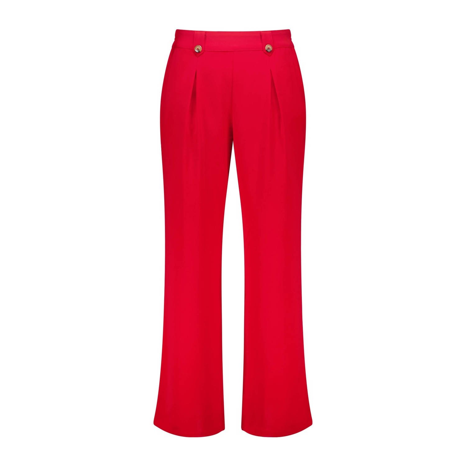 MS Mode straight fit broek rood