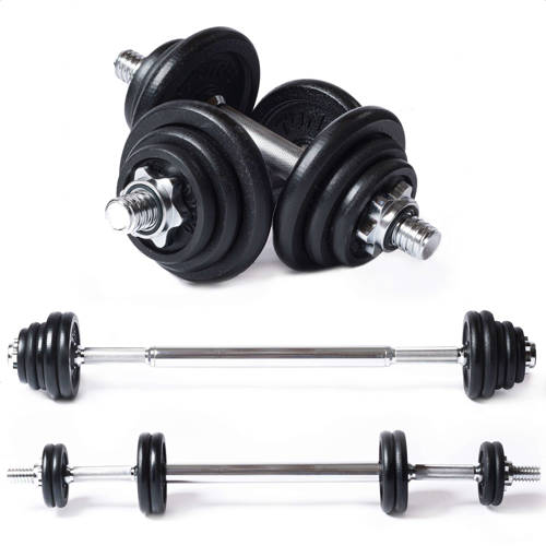 Wehkamp Tunturi halter & dumbbellset - 20 kg aanbieding