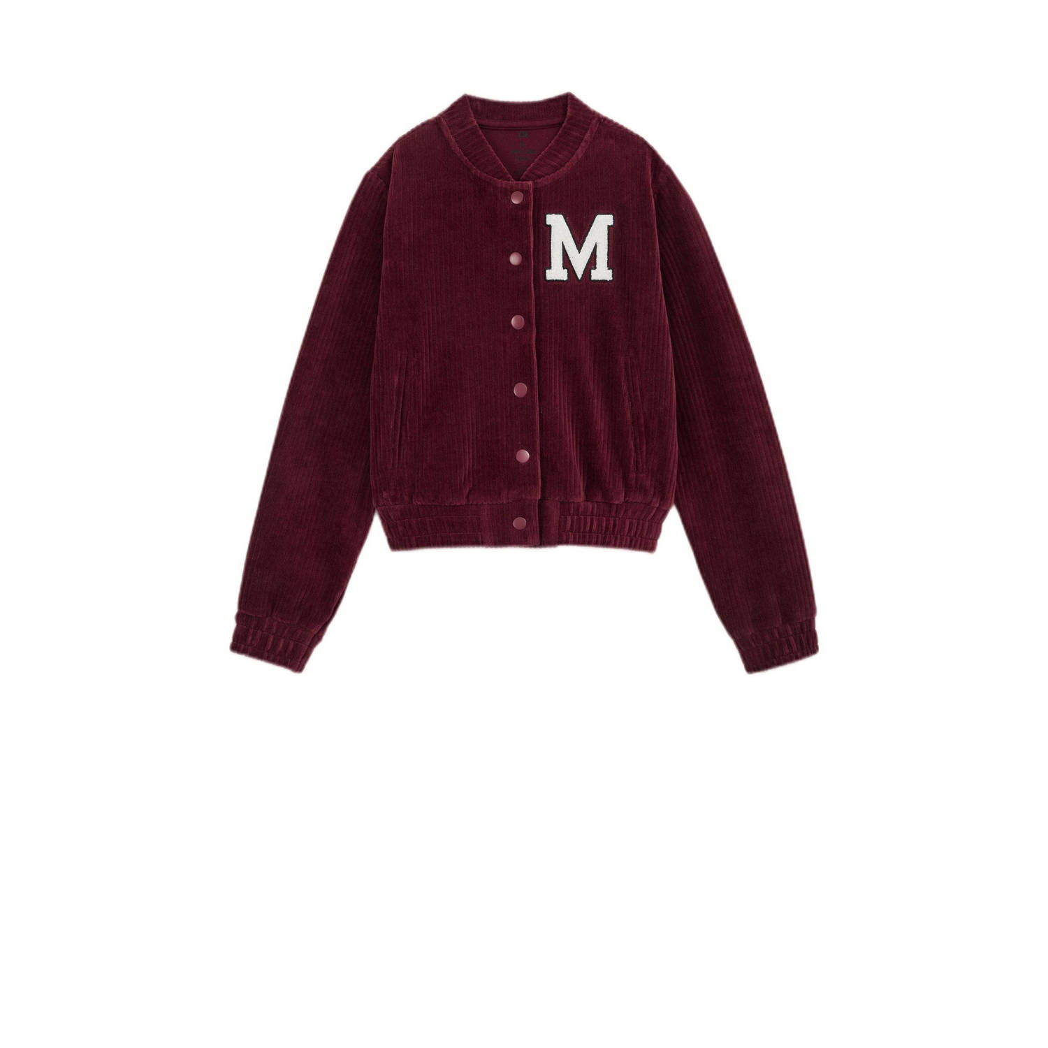 WE Fashion baseball jacket roodbruin