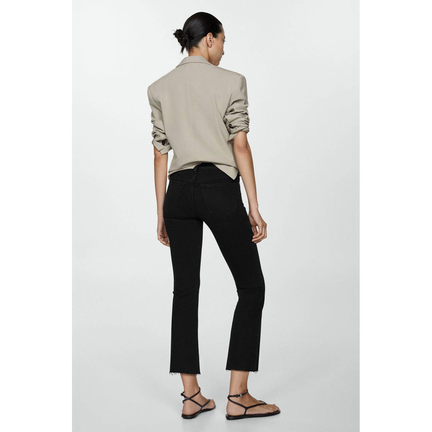 Mango black denim