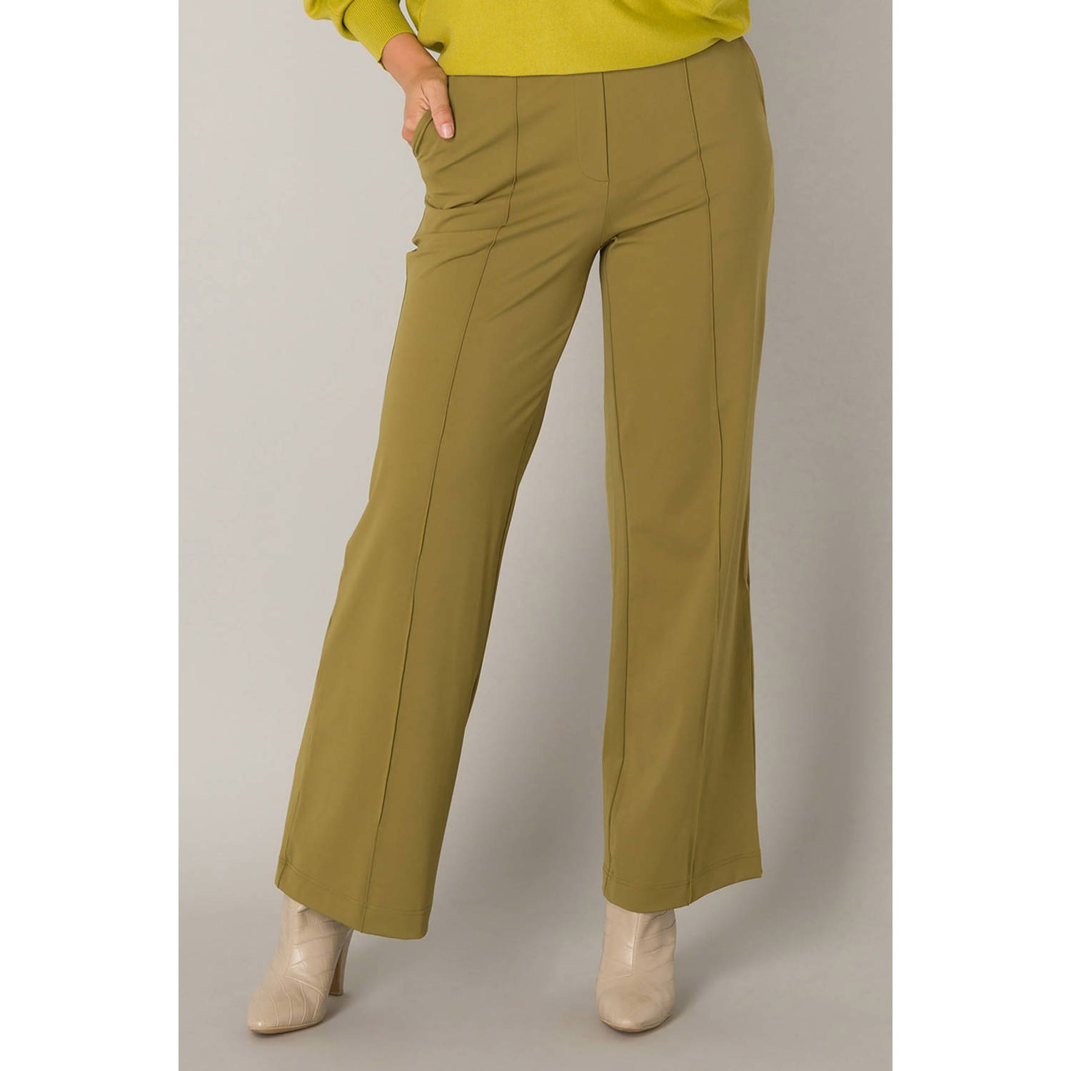 Yest regular fit broek groen