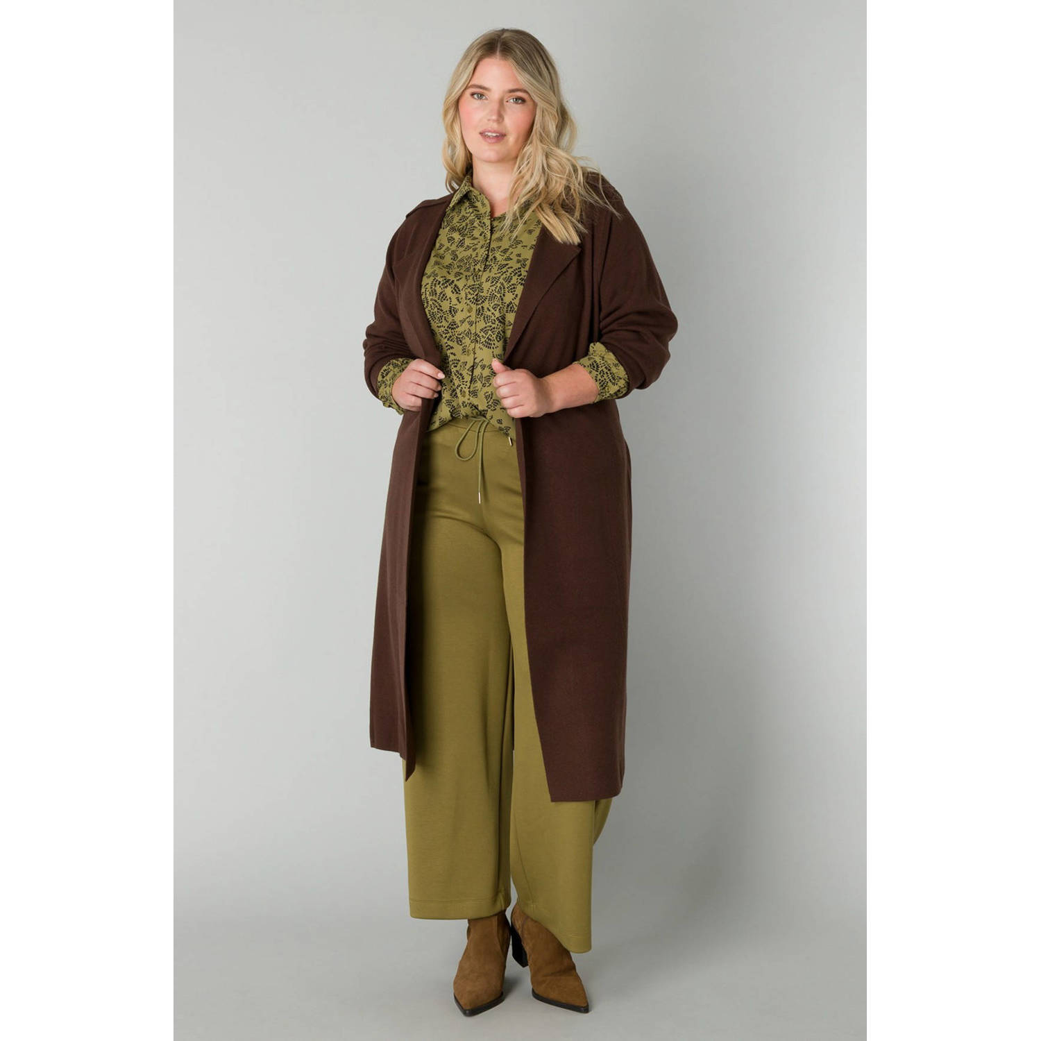 Yesta vest donkerbruin