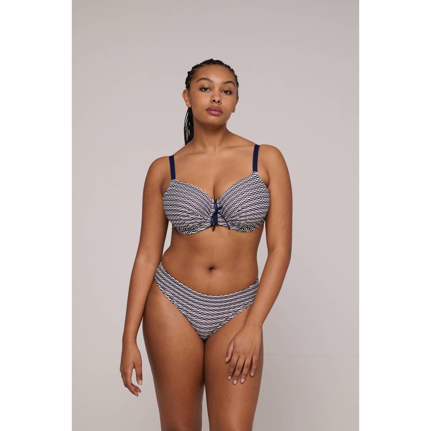 PrimaDonna bikinibroekje Kalba donkerblauw wit