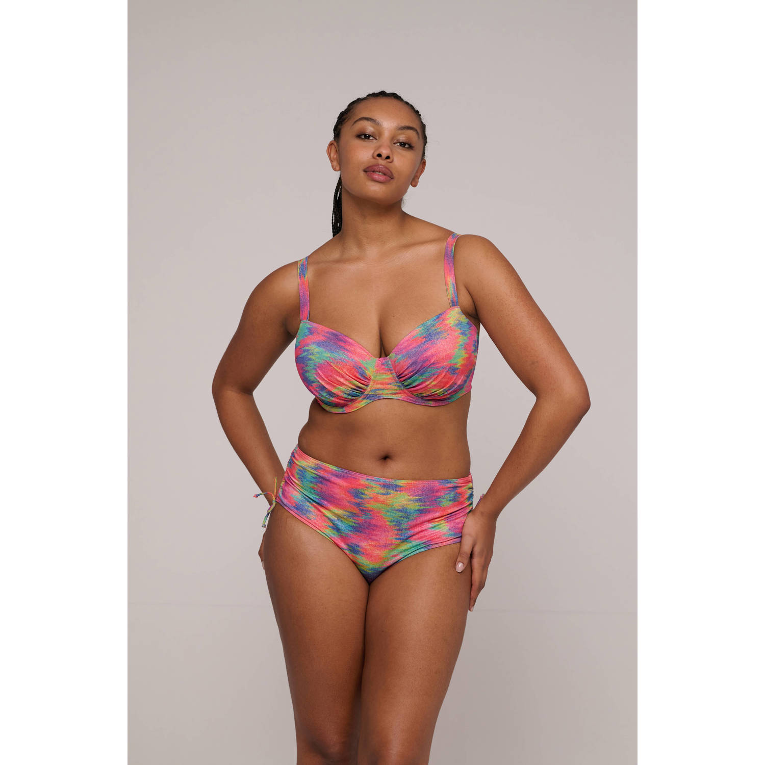 PrimaDonna bikinibroekje Cairo met lurex fuchsia multi