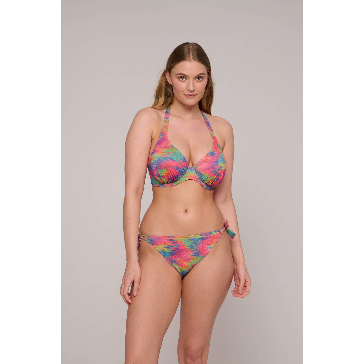 PrimaDonna niet-voorgevormde beugel bikinitop Cairo met lurex fuchsia multi