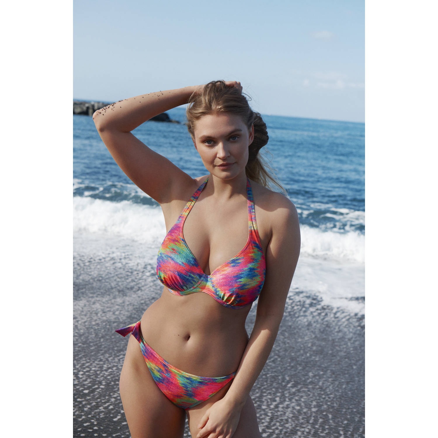 PrimaDonna strik bikinibroekje Cairo met lurex fuchsia multi