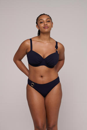 bikinibroekje Pinner met lurex donkerblauw