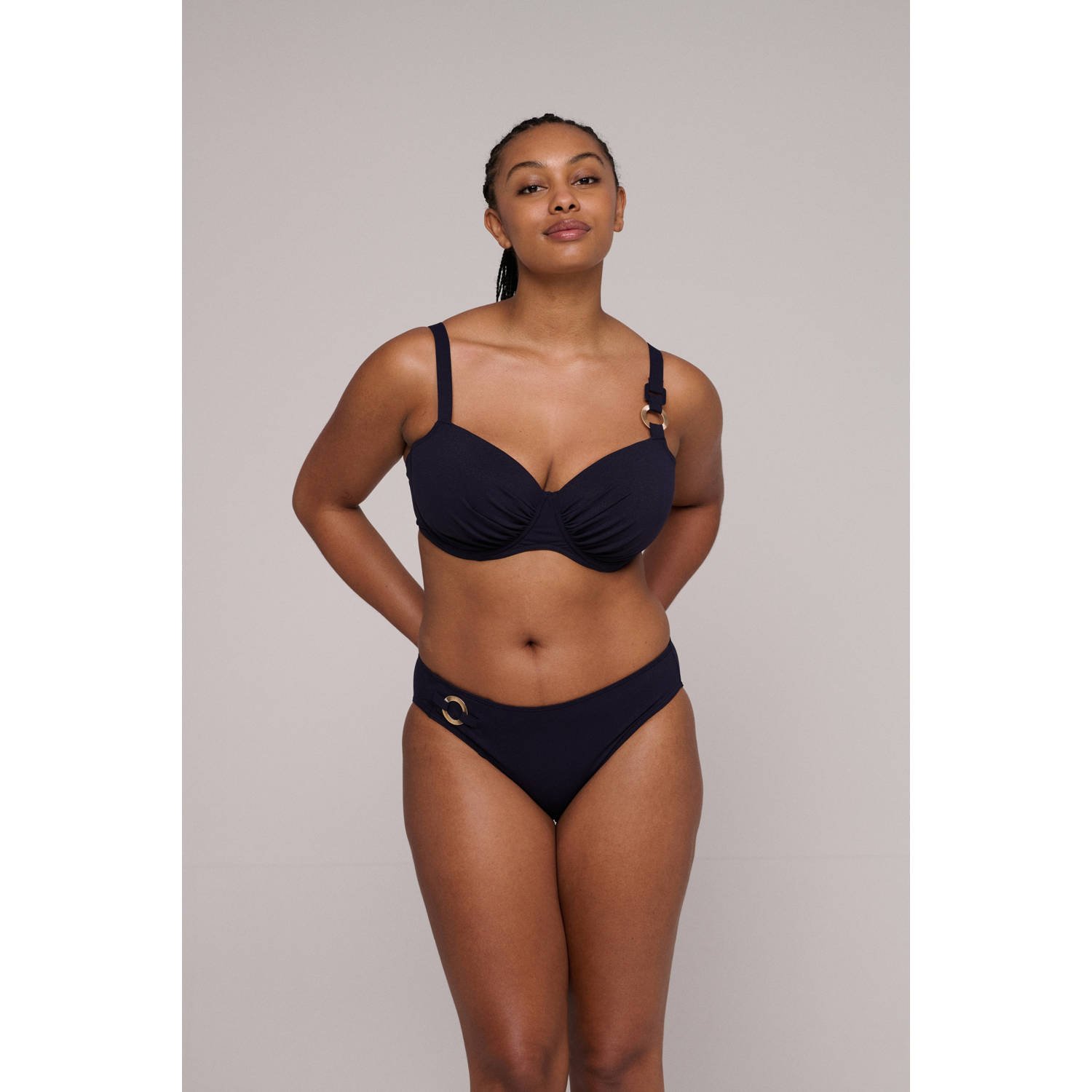 PrimaDonna bikinibroekje Pinner met lurex donkerblauw
