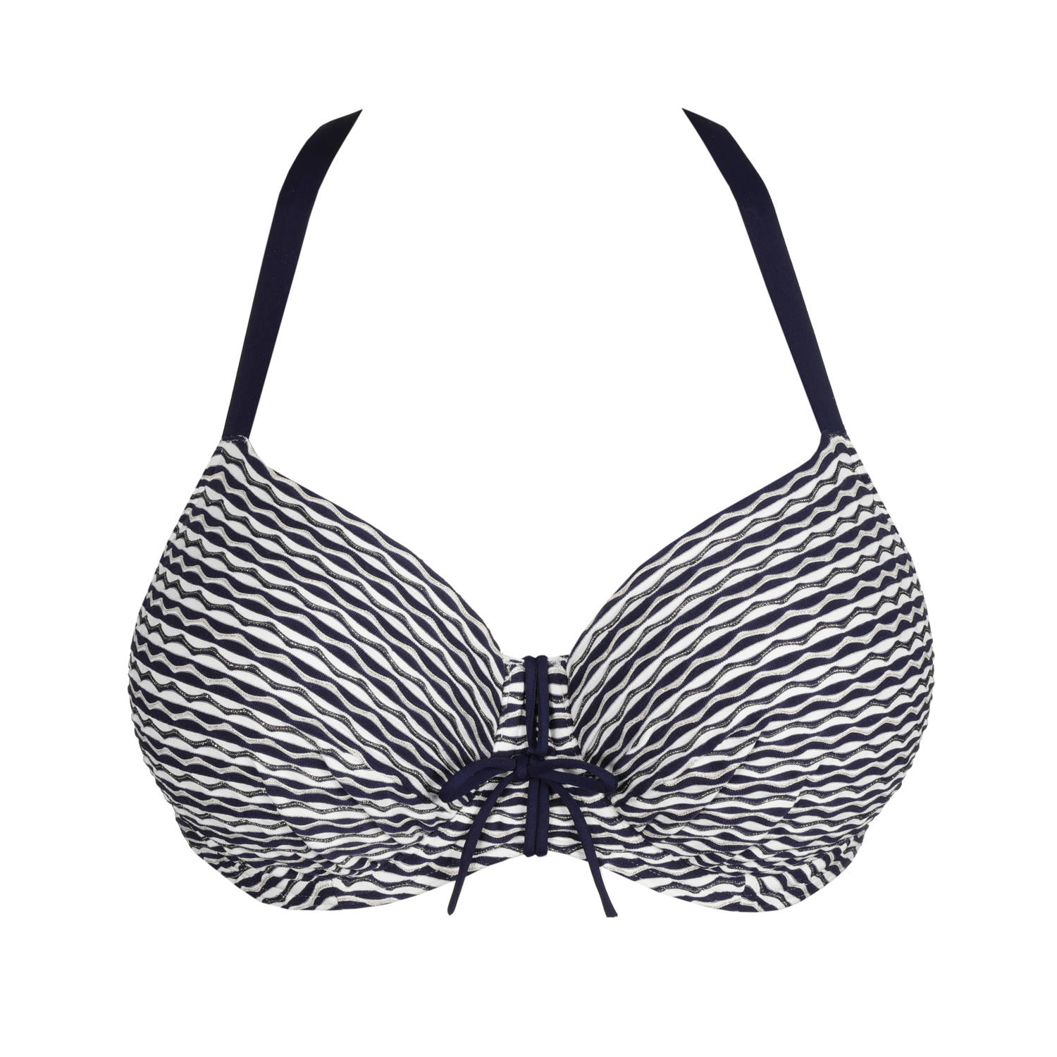 PrimaDonna voorgevormde beugel bikinitop Kalba donkerblauw wit