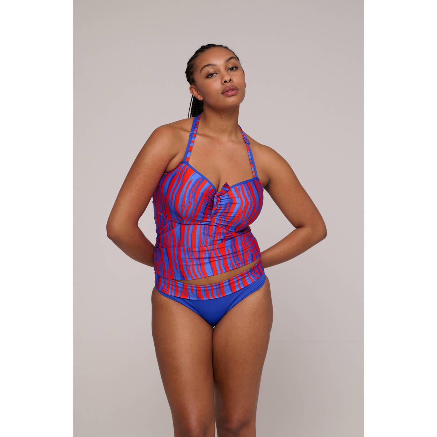 PrimaDonna omslag bikinibroekje Skudai blauw rood