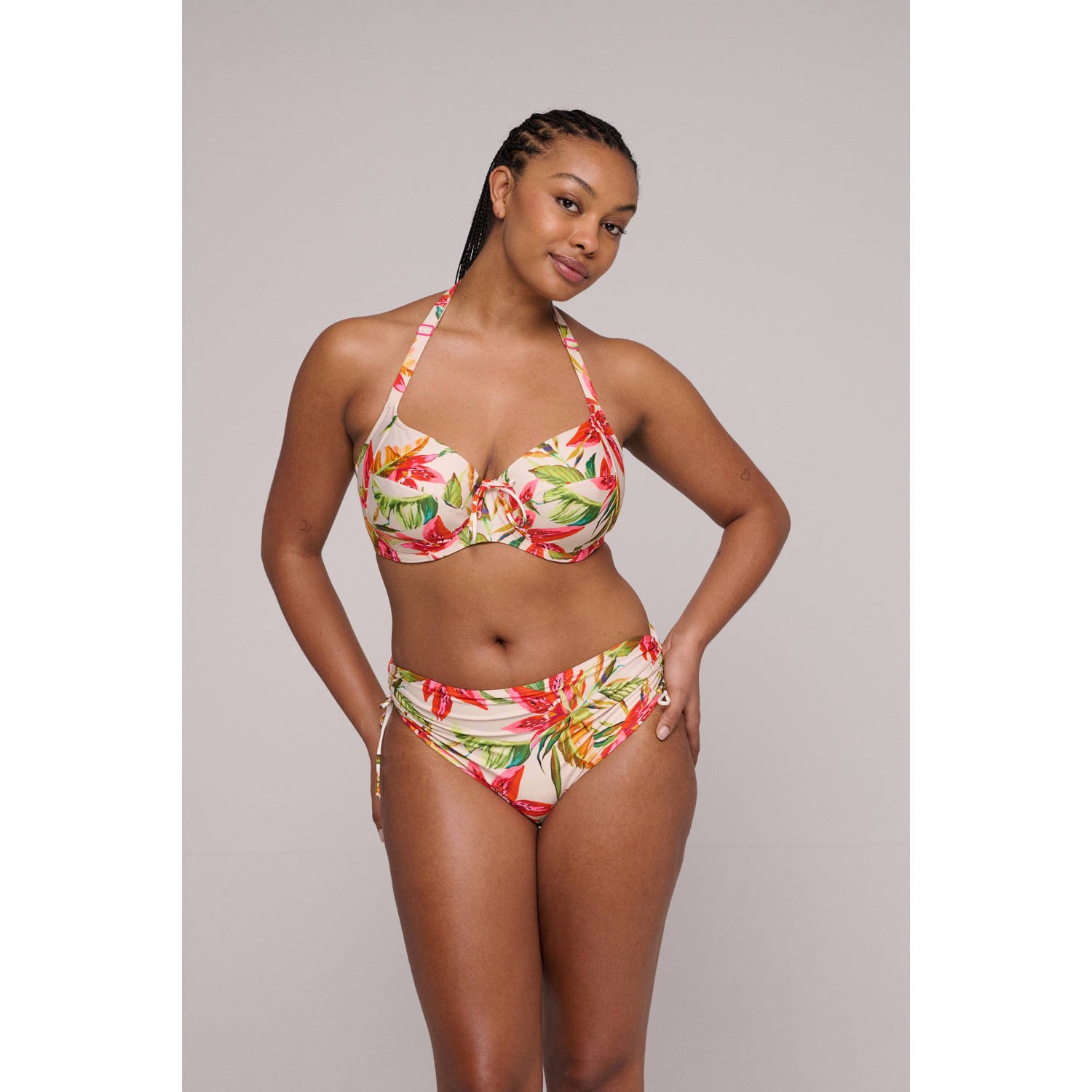PrimaDonna bikinibroekje Tanzania wit rood groen