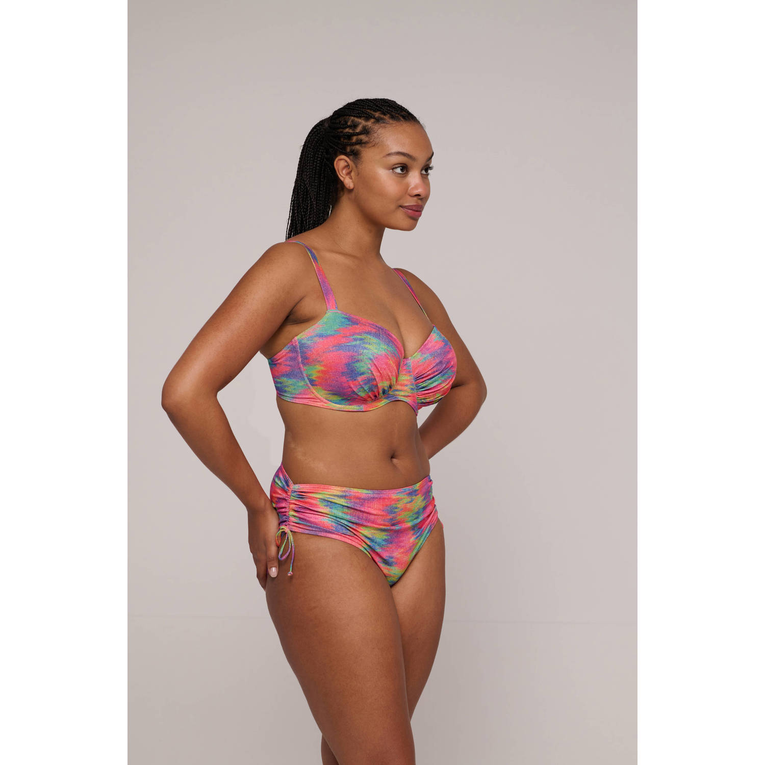 PrimaDonna voorgevormde beugel bikinitop Cairo met lurex fuchsia multi