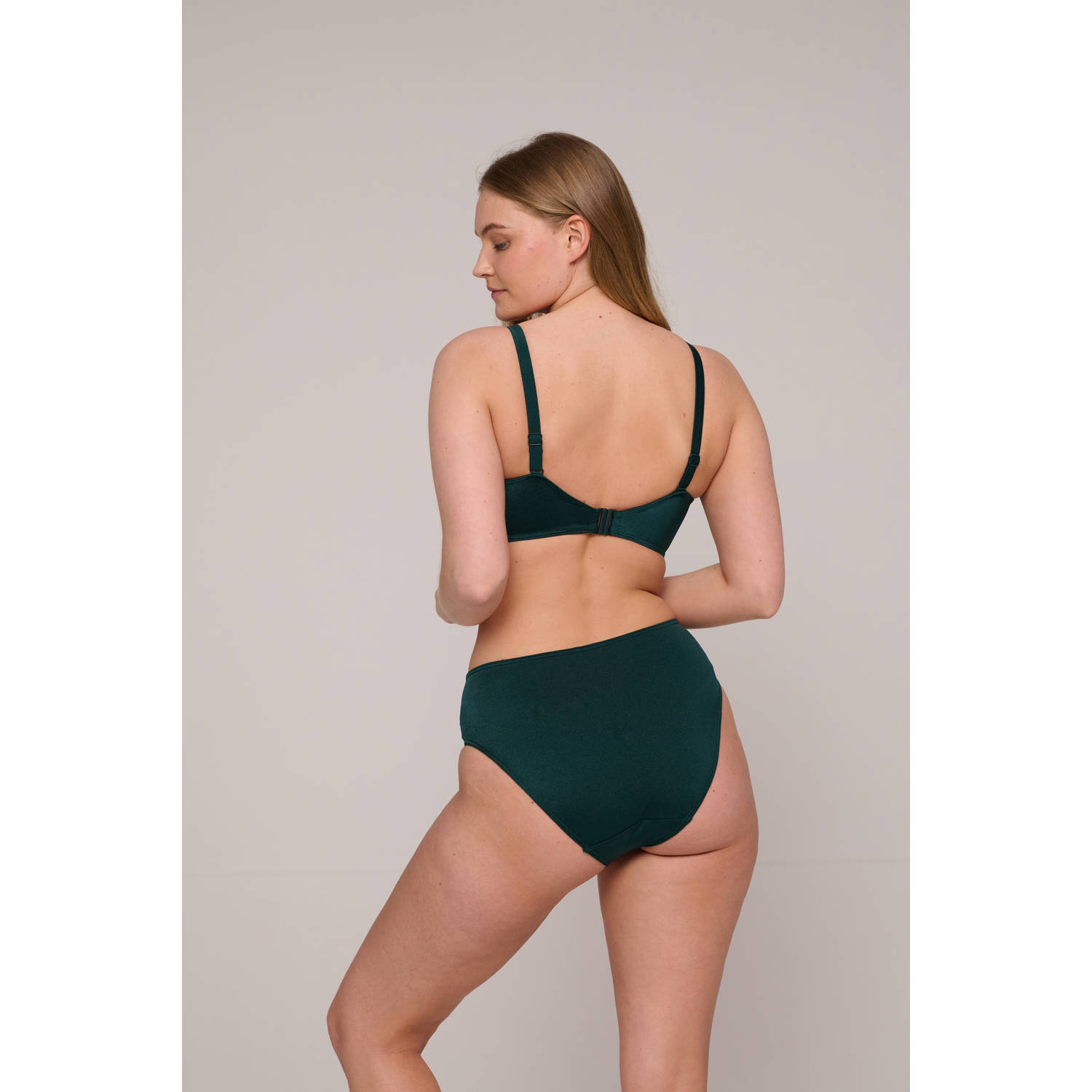 PrimaDonna high waist bikinibroekje Mangalore donkergroen