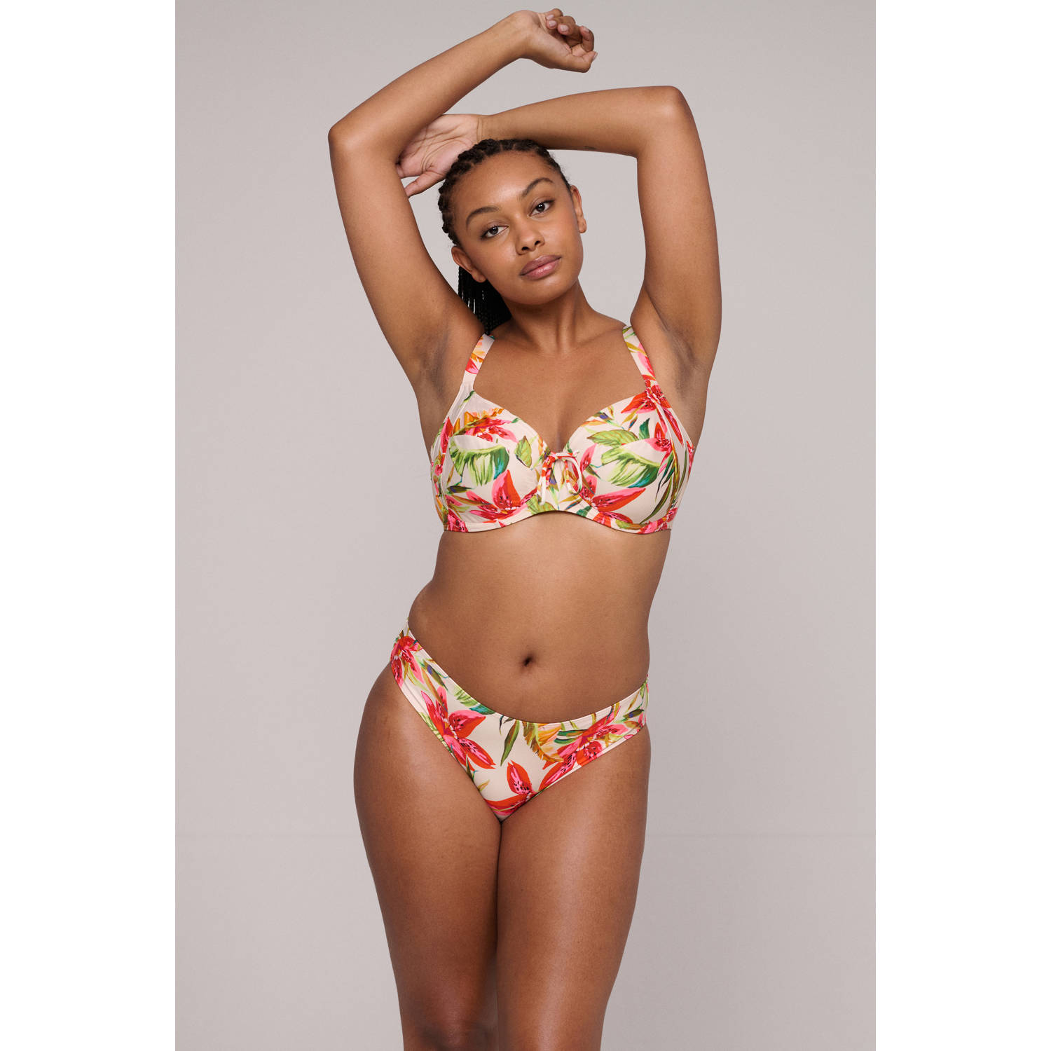 PrimaDonna bikinibroekje Tanzania wit rood groen