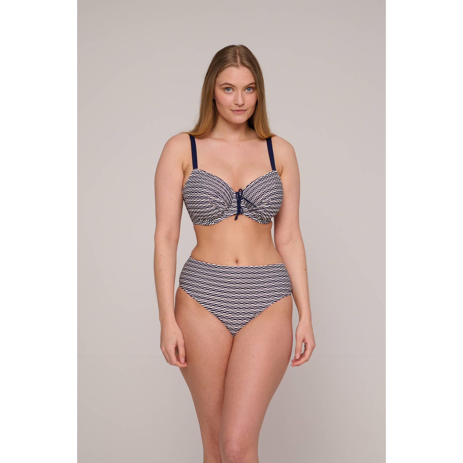 PrimaDonna bikinibroekje Kalba donkerblauw wit