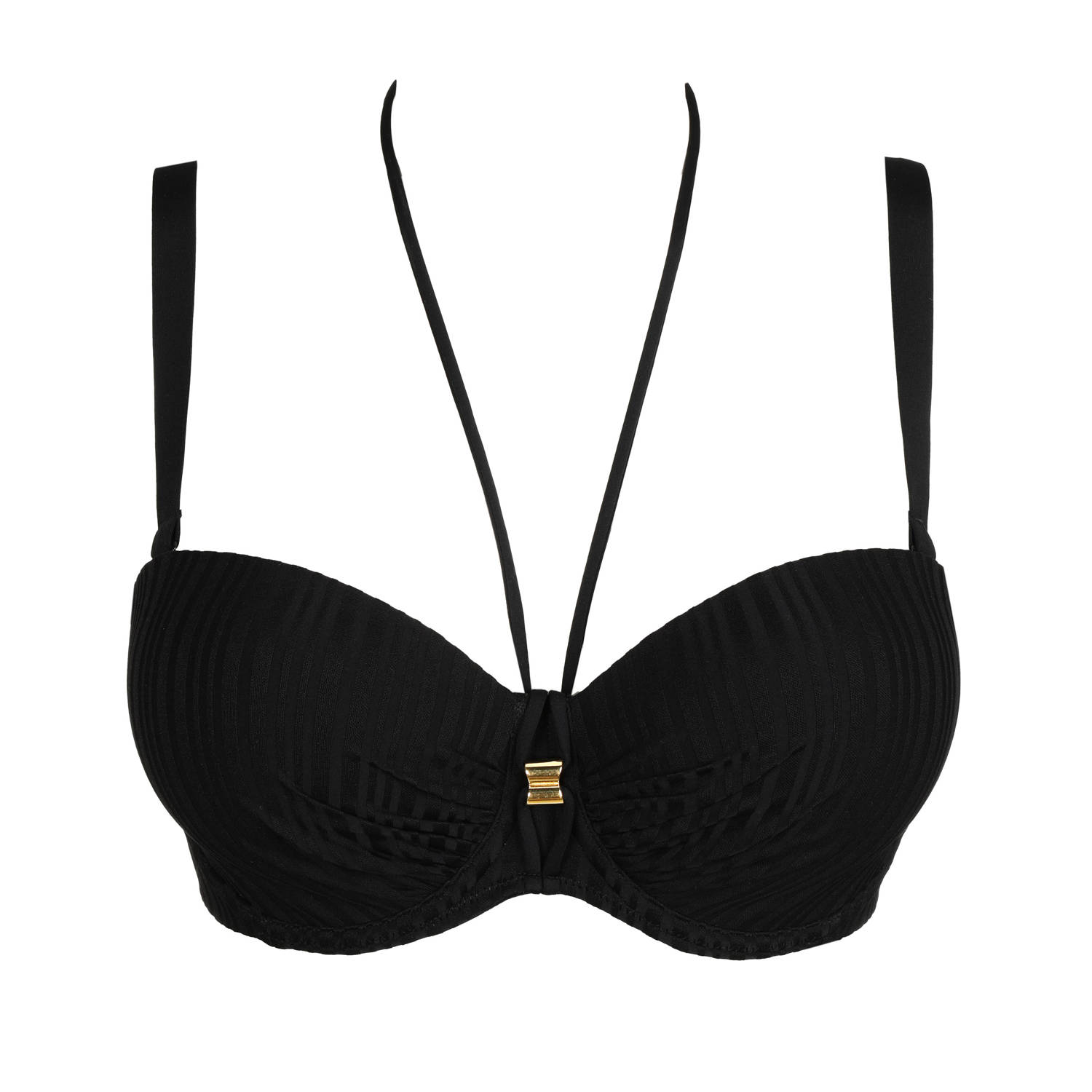 PrimaDonna voorgevormde strapless beugel bikinitop Kiruna zwart