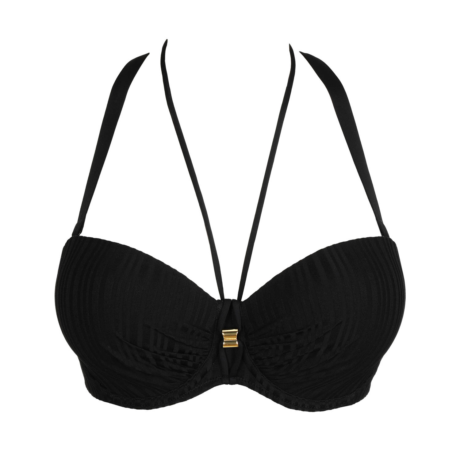 PrimaDonna voorgevormde strapless beugel bikinitop Kiruna zwart