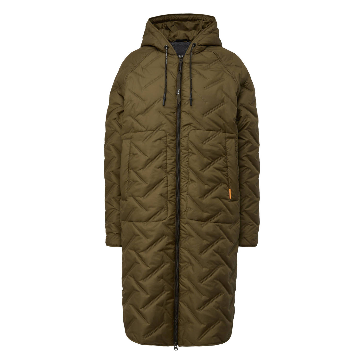 Q S by s.Oliver quilted gewatteerde winterjas donkergroen