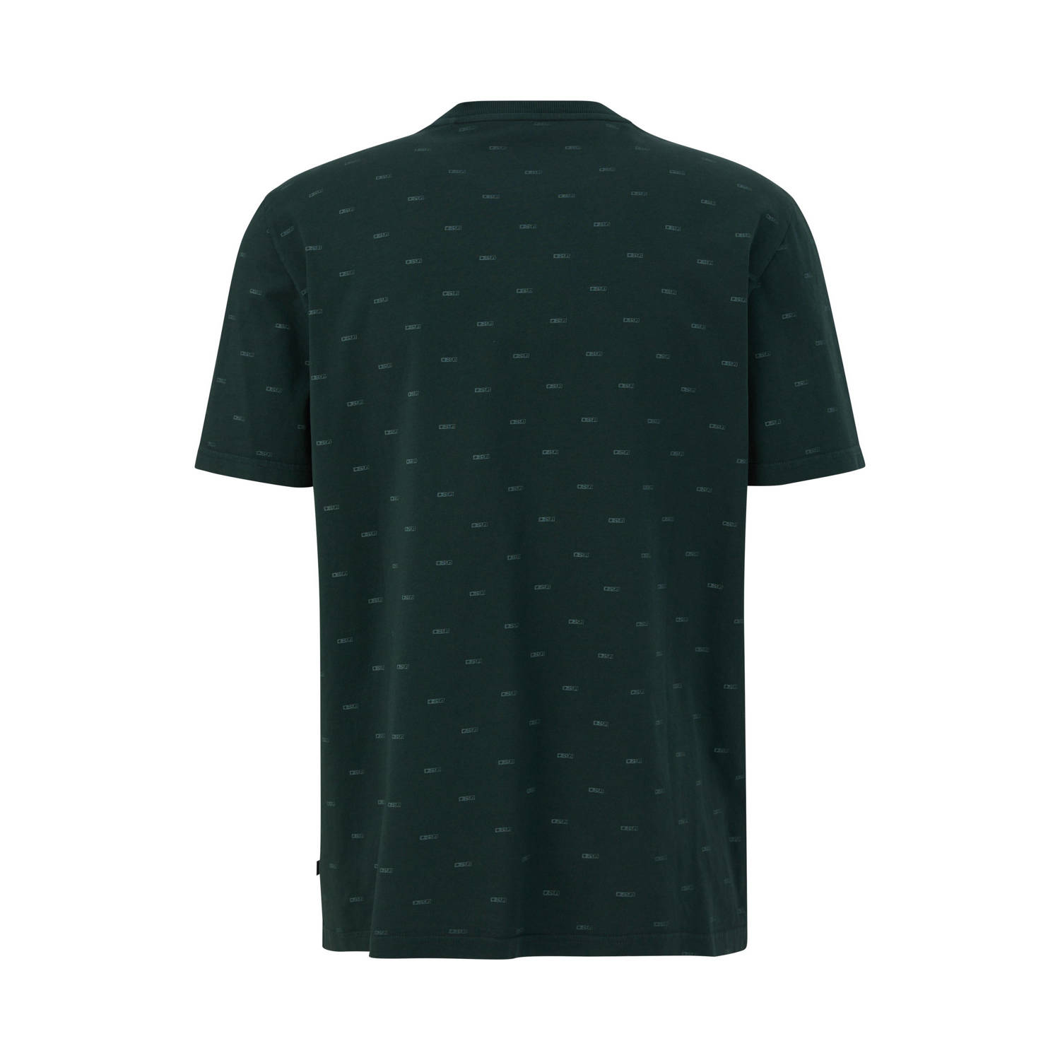 Q S by s.Oliver T-shirt met all over print groen