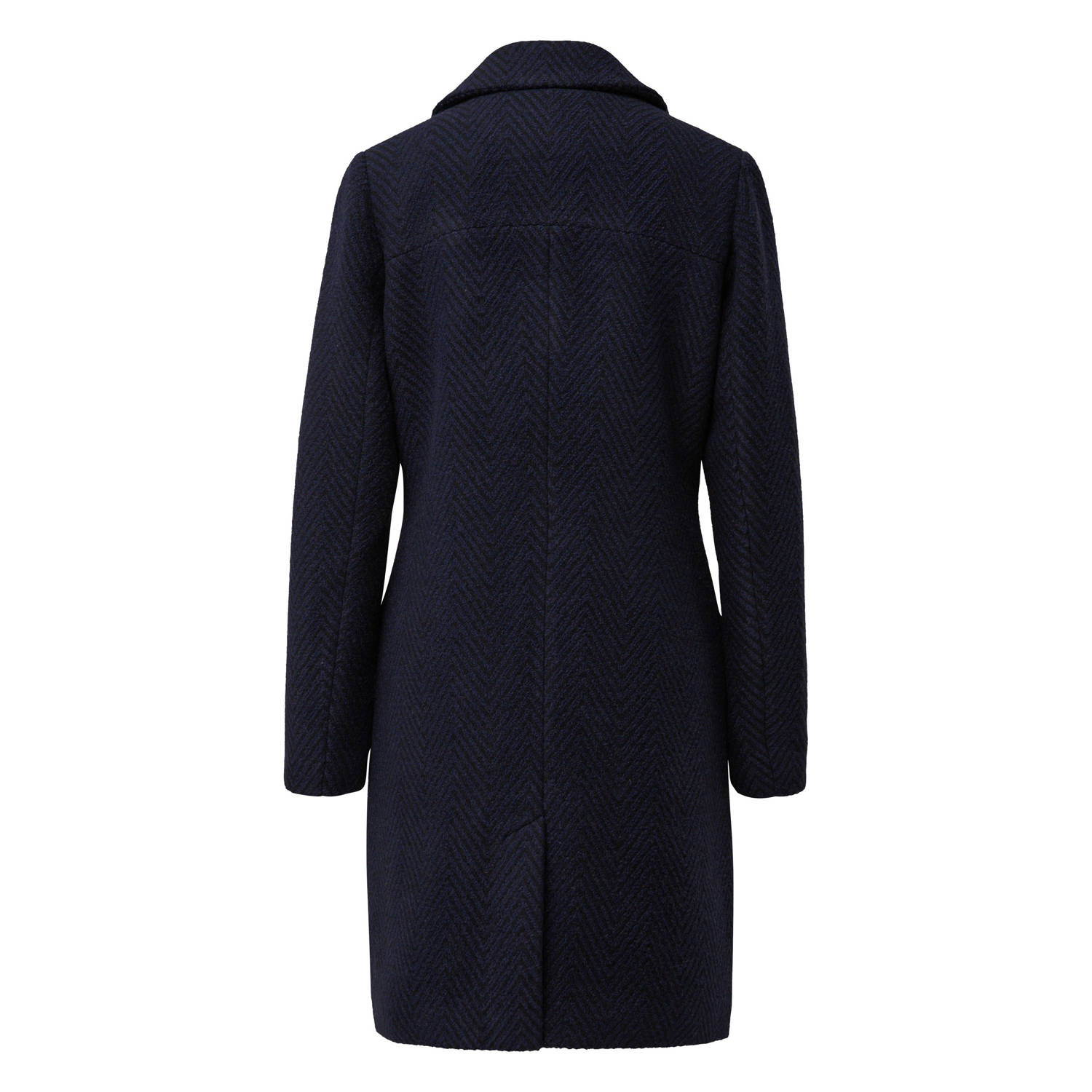 Q S by s.Oliver jas met all over print donkerblauw