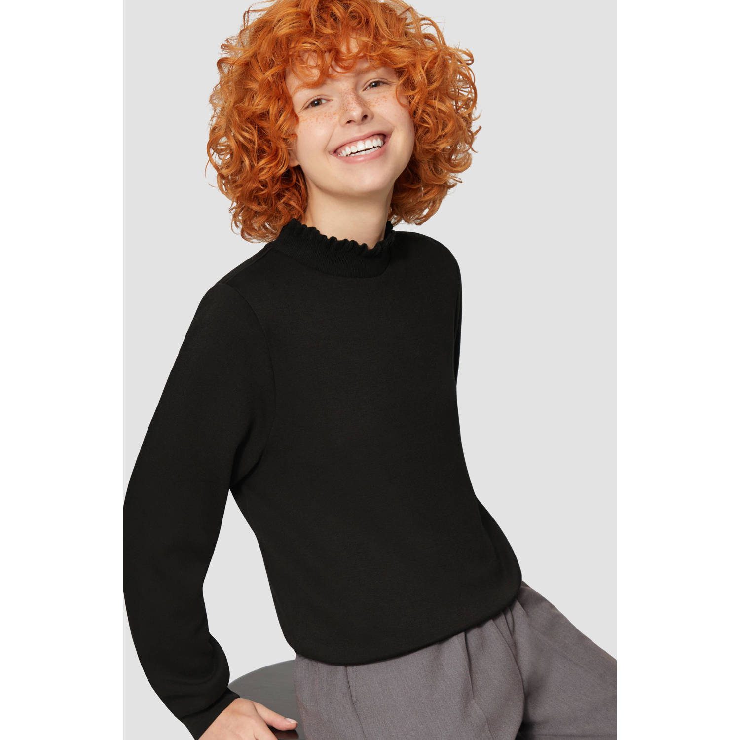 Q S by s.Oliver jersey gebreide trui zwart