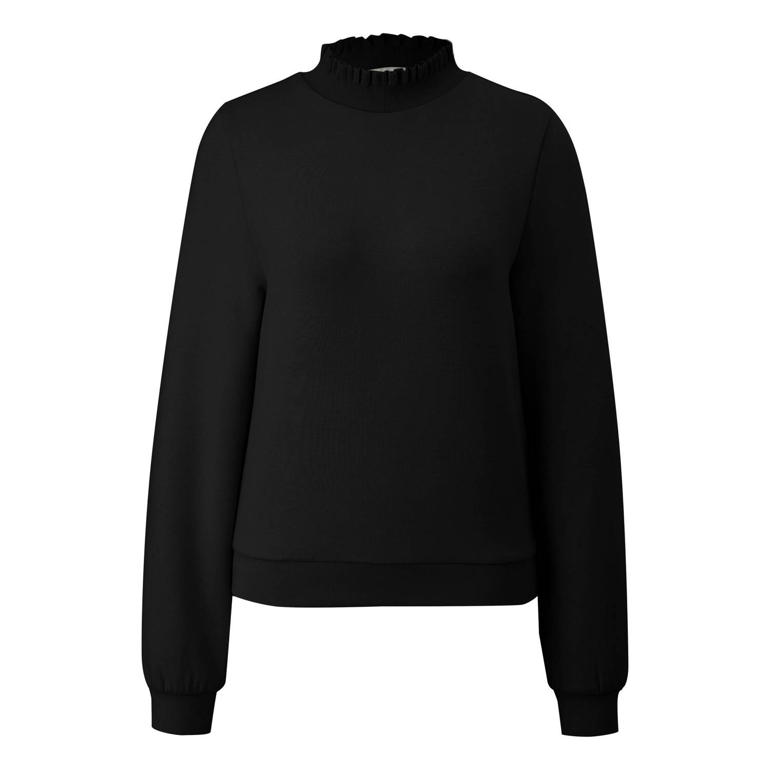 Q S designed by Sweatshirt met gegolfde kraag