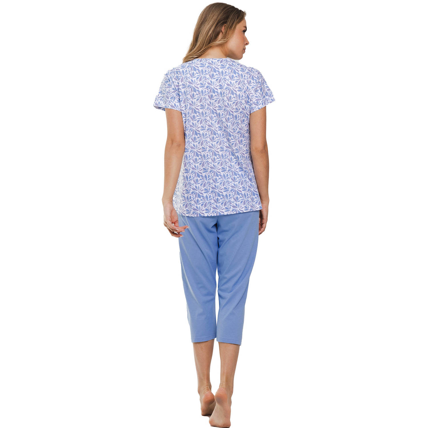Pastunette pyjama blauw wit