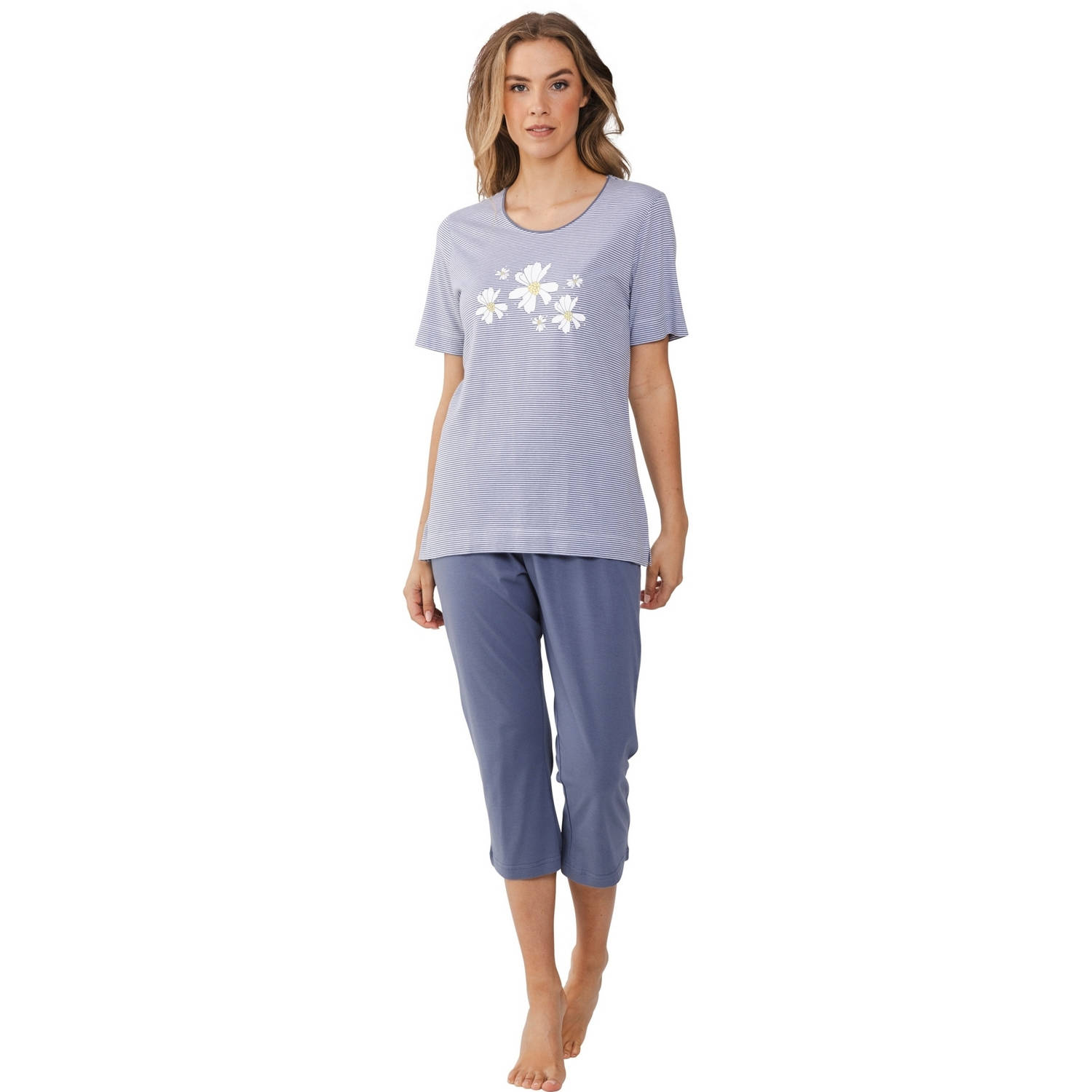 Pastunette pyjama blauw wit