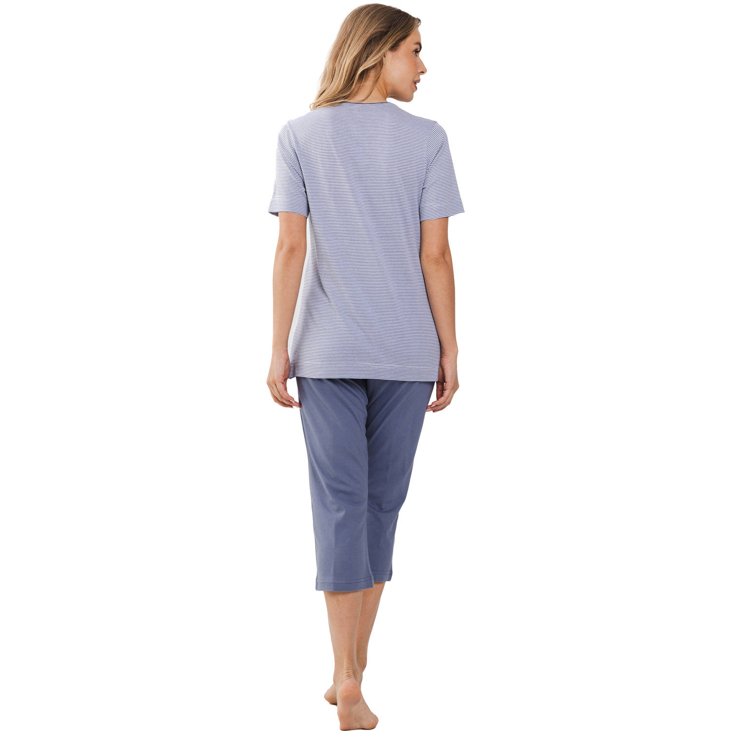 Pastunette pyjama blauw wit