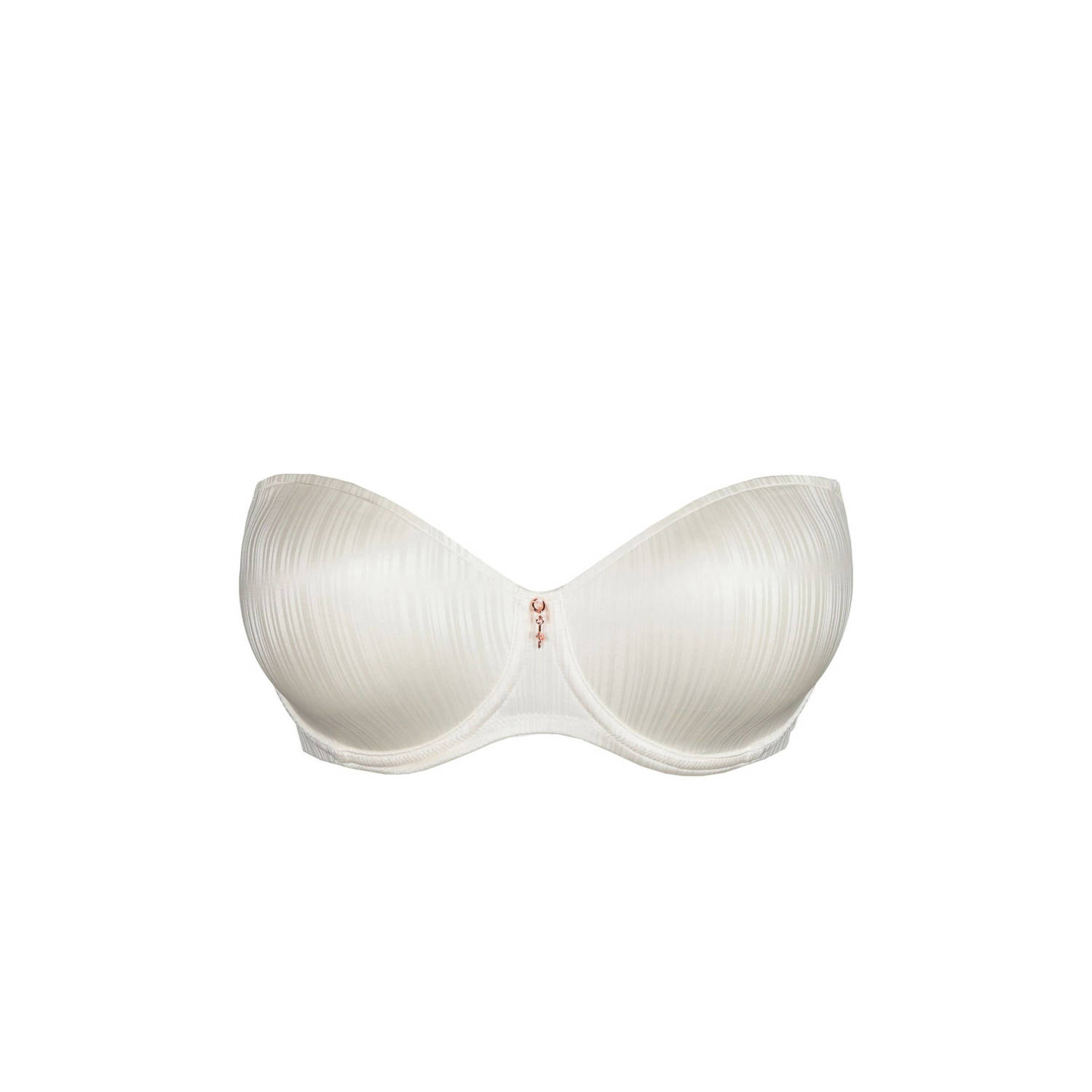 PrimaDonna Twist voorgevormde strapless beugelbh Knokke gebroken wit