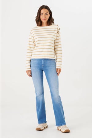 flared jeans light blue denim