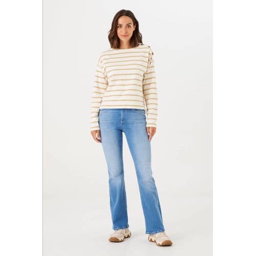 Garcia flared jeans light blue denim afbeelding
